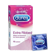 Bazarwala Durex Extra Ribbed Condom 10 Pcs