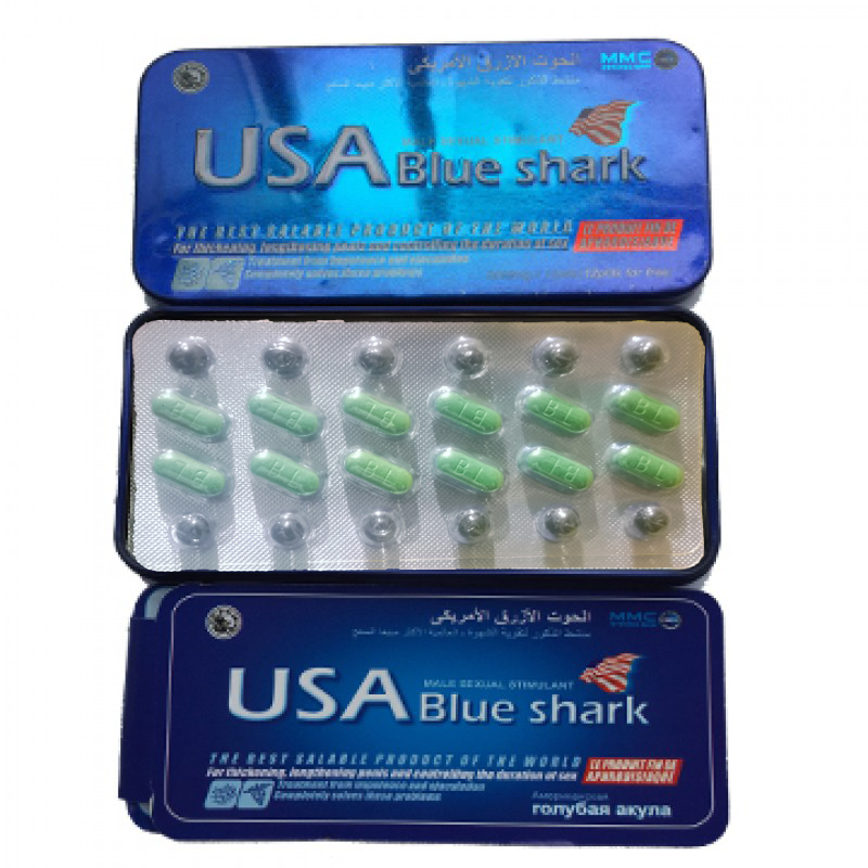 Bazarwala USA Blue Shark Herbal Dietary Tablets – 12 Tablets