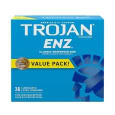 Bazarwala TROJAN ENZ Lubricated Condoms Value Pack 36 Pcs