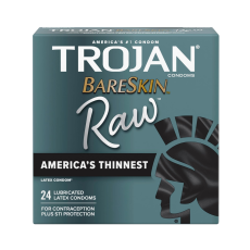 Bazarwala Trojan Bareskin Raw Latex Lubricated Thin Condoms
