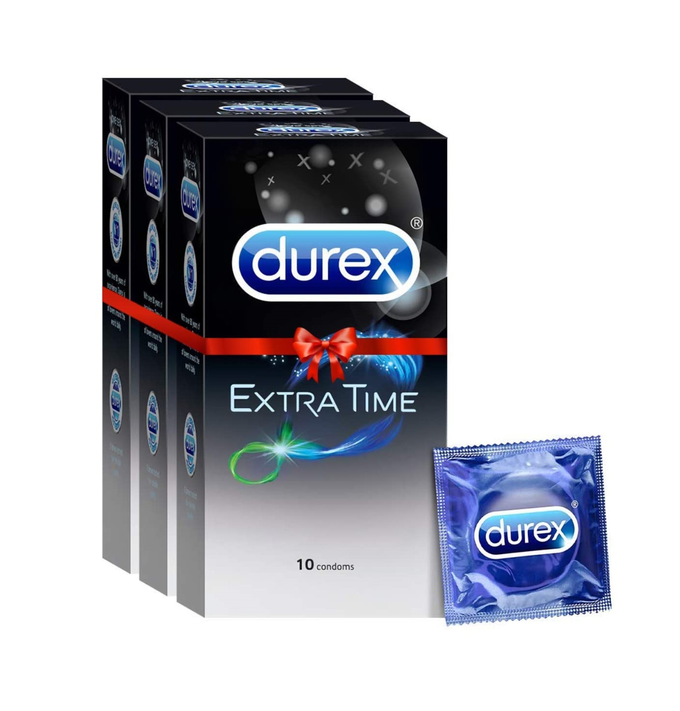 Bazarwala Durex Extra Time Condoms Combo 3 Pack - 30 Pcs